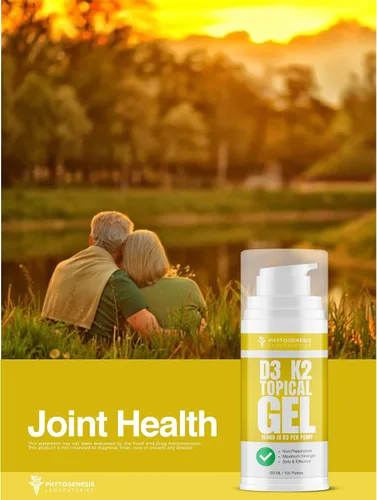 Vista 8 de Vitamina d3 k2 Gel tópico de máxima fuerza, más de 15000 UI por bomba, la vitamina del sol, apoyo inmunológico, óseo y articular
