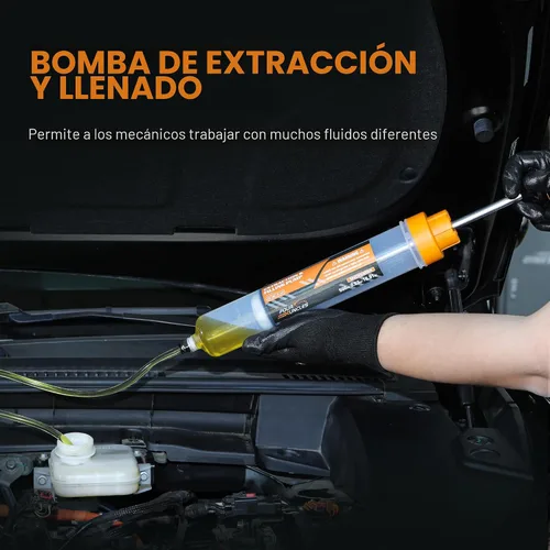 Vista 6 de FOUR UNCLES Extractor de fluidos y bomba de llenado para facilitar el cambio de aceite