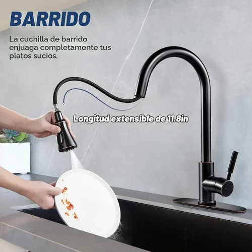 Vista 2 de SOKA Grifos táctiles de fregadero de cocina Bronce frotado con aceite