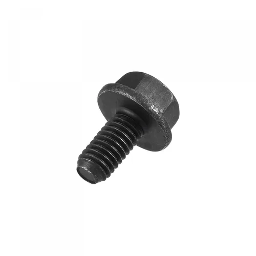 Vista 5 de uxcell Tornillos métricos de brida hexagonal M6x12mm, 20 tornillos de cabeza hexagonal de acero al carbono de grado 10.9
