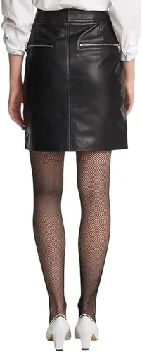 Vista 2 de Karl Lagerfeld Paris Falda cargo de cuero para mujer, media altura
