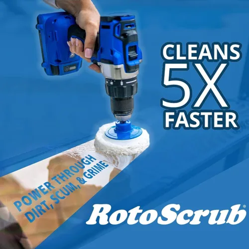 Vista 9 de RotoScrub Juego de 7 cepillos de taladro para limpieza profunda, resistente a los arañazos, baño, horno, encimeras, fregaderos, espuma de jabón