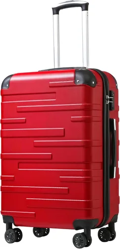 Vista 14 de Coolife Maleta extensible (solo 28") con cerradura TSA Spinner 2-Gris