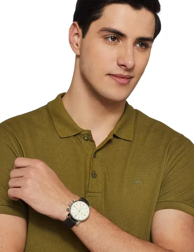 Vista 5 de Fossil Rhett Reloj cronógrafo de cuero - marrón oscuro Bq1007 plateado Cronógrafo