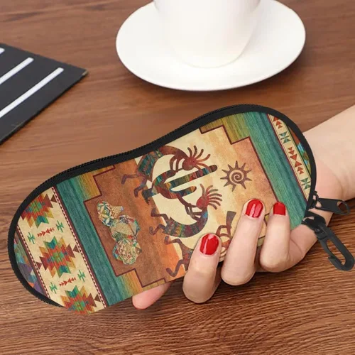 Vista 3 de Showudesigns Estuche para lentes de sol suave con clip, estuche organizador de viaje para niños, mujeres y niñas