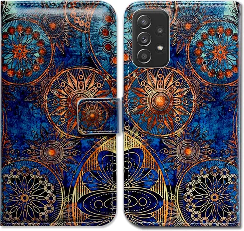 Vista 19 de Bcov Funda para Galaxy A52 5G, diseño de pájaro negro y verde con tapa para teléfono con ranura para tarjetas, soporte para Samsung Galaxy A52 5G