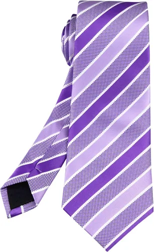 Vista 113 de Secdtie Corbata clásica de seda tejida jacquard a rayas para hombre