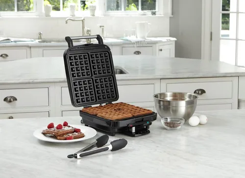 Vista 3 de Cuisinart waflera belga de 4 rebanadas - cuadrada, WAF-150NAS