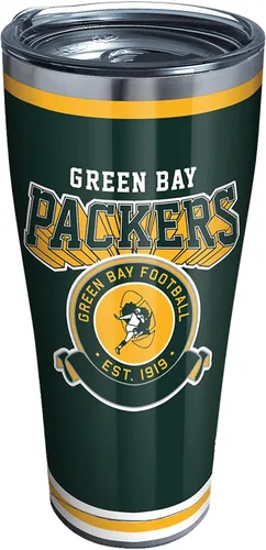 Vista 10 de Tervis Traveler NFL Green Bay Packers - Vaso de viaje con triple aislamiento vintage mantiene las bebidas frías y calientes, 20 onzas, acero