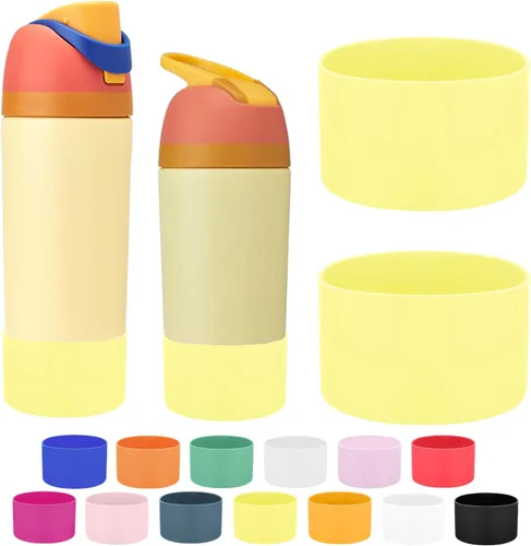 Vista 60 de Mity rain Bota de silicona 2PCS para botella de agua Owala FreeSip Malvavisco tímido