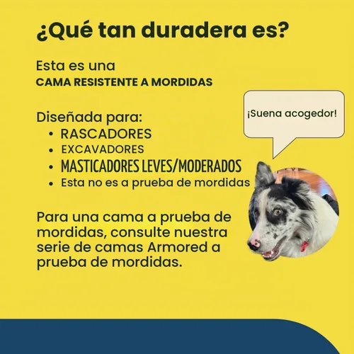 Vista 8 de K9 Ballistics Cama Ortopédica para Jaula Tough Ripstop - Almohadilla Duradera para Perrera con Funda Lavable para Cachorros y Perros Medianos, 35 x