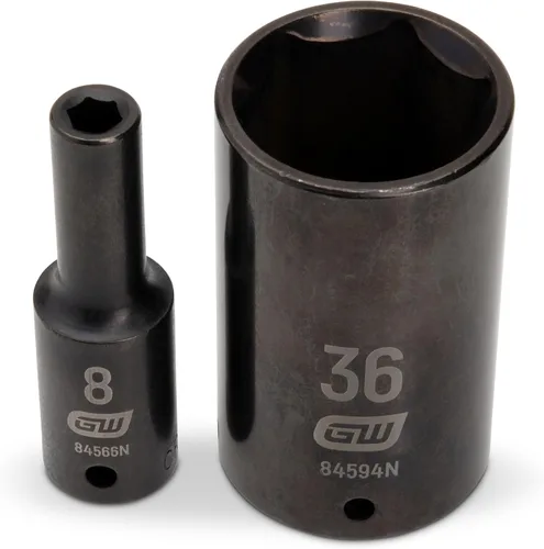 Vista 3 de GEARWRENCH - Juego de llaves de vaso de impacto estándar, color negro