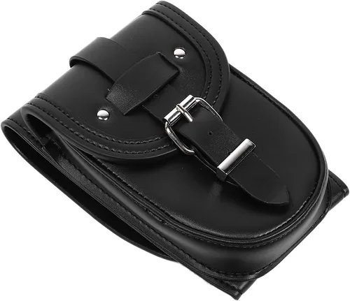 Vista 7 de Bolsa de tanque de motocicleta, cubierta de tanque de combustible de piel sintética, bolsa de tanque de gasolina, almohadilla de panel, bolsa