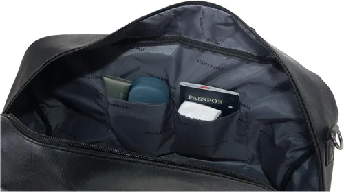 Vista 4 de Kenneth Cole Reaction Port Stanley Bolsa de viaje de piel sintética de 20 pulgadas con cremallera superior Negro 20 Travel Duffel Port Stanley