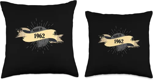 Vista 3 de Made in 1962 Birthday Vintage Retro Throw Pillow