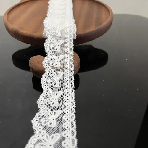 Vista 8 de Cinta de algodón de 5 yardas para costura, manualidades, decoración de boda, envoltura de regalo, 1.4 pulgadas de ancho (beige)