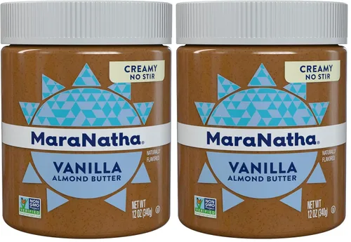Vista 14 de MaraNatha Mantequilla cremosa de almendras de vainilla tostada, sin revuelta, tarro de 12 onzas