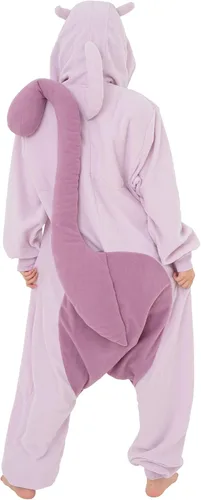 Vista 7 de Mono de Pokemon Kigurumi de Mewtwo
