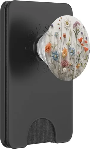 Vista 7 de Mixed Flower Bouquet Floral Pattern PopSockets Standard PopGrip