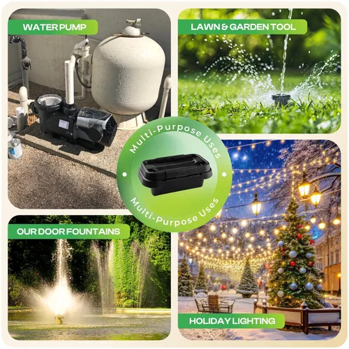 Vista 8 de SockitBoX Caja Eléctrica Original para Exteriores Impermeable - Pequeña Cubierta de Cable de Extensión para Exteriores con 6 Entradas de Cable