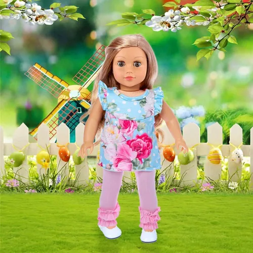 Vista 6 de ZITA ELEMENT Kit de ropa y accesorios de muñeca de 11 piezas de 18 pulgadas