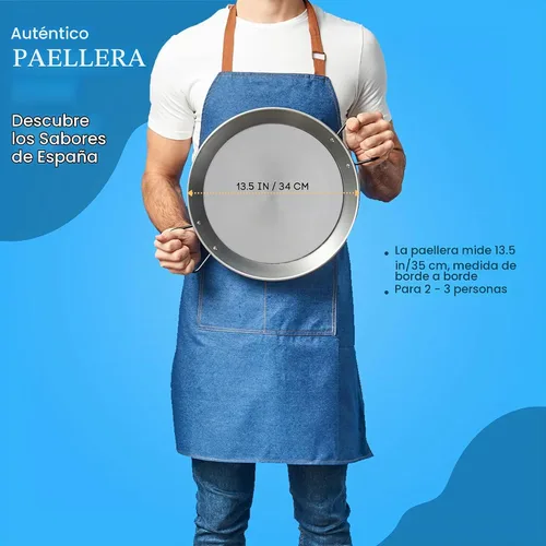 Vista 9 de Garcima Paella Pata Negra de 20 pulgadas para restaurante Grado, 19.7 in
