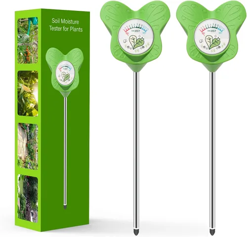Vista 8 de UNIWA Medidor de humedad del suelo, medidor de agua para plantas de casa y plantas en macetas de interior, monitor de humedad del suelo para jardín