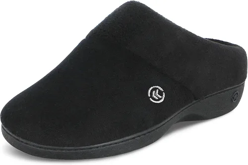 Vista 8 de isotoner Pantuflas clásicas de espuma viscoelástica antideslizantes para mujer Ceniza