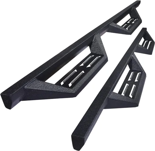 Vista 9 de RYNOSKIN Estribos laterales para Ford Bronco 2021-2026 de 2 puertas, resistente, texturizada, color negro, resistente, para SUV, barra Nerf