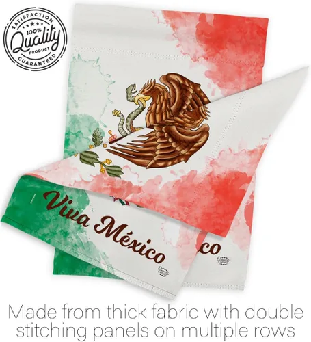 Vista 7 de Ornamento Collection Viva México Casa Bandera Pack de Nación Regional Internacional Mundo País Particular Área Decoración Banner Pequeño Jardín