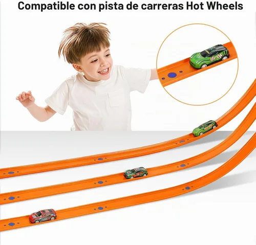 Vista 4 de 25 juegos de conectores de carrito, no impresos en 3D, compatibles con hotwheels, diseño de molde que combina perfectamente con el carril