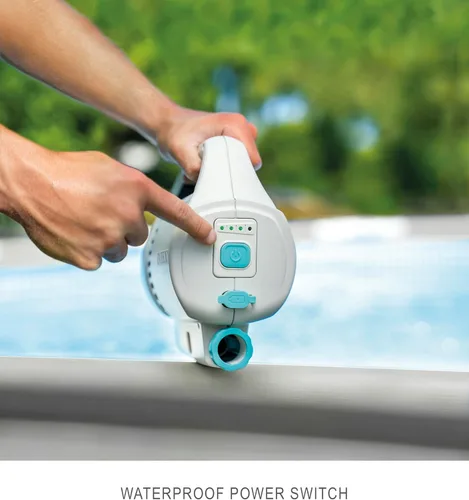 Vista 3 de Intex ZR200 - Aspirador inalámbrico recargable para piscina y spa con mango telescópico y 2 cabezales de cepillo intercambiables