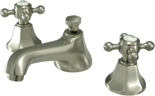 Vista 8 de Kingston Brass KS4463BX Grifo de baño extendido de 8 pulgadas, latón antiguo