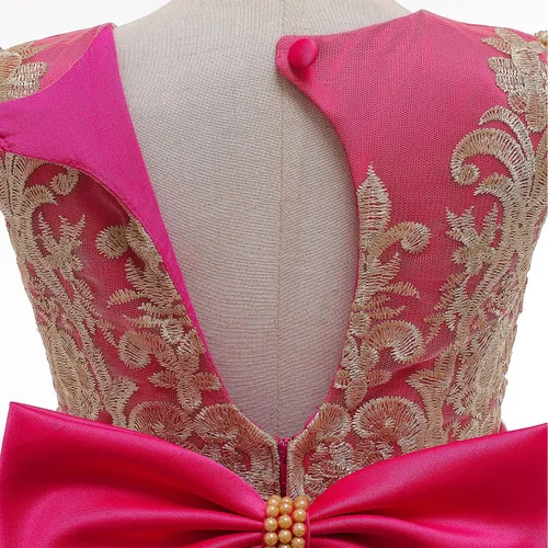 Vista 4 de HNXDYY Flower Gir Tutu - Vestido de boda de princesa de encaje para fiesta de cumpleaños