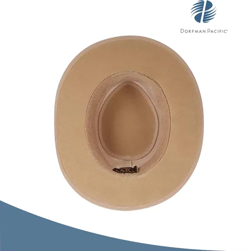 Vista 5 de Dorfman Pacific Co. sombrero absorbente con lados de malla para hombre, LXL, Natural