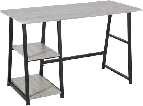 Vista 4 de CIATRE Escritorio de madera para computadora, escritorio de computadora para oficina en casa, escritorio de computadora para juegos, diseño