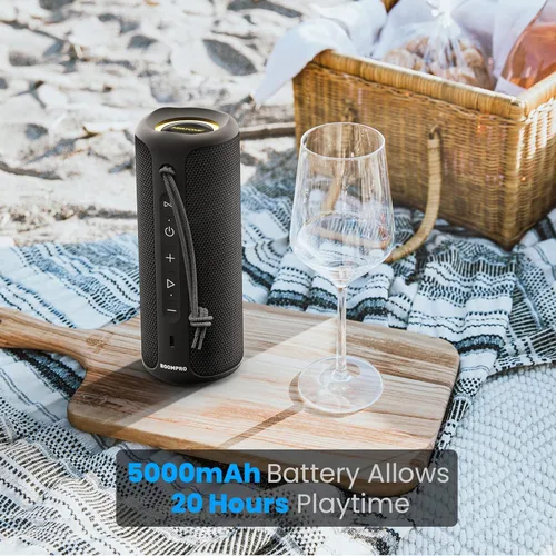 Vista 3 de MIATONE Altavoces Bluetooth 36W TWS Altavoz portátil con sonido estéreo graves, Bluetooth 5.3 inalámbrico USB tipo C al aire libre, 5000mAh 24H