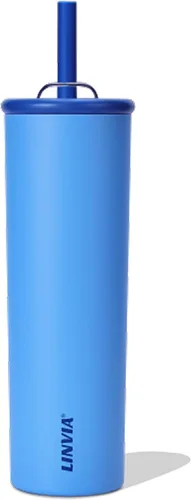 Vista 12 de Vaso de caramelo, botella de agua aislada de acero inoxidable de 25 onzas, tapa 2 en 1 con popote flexible, sin BPA, apto para vasos, apto