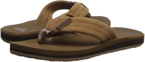Vista 7 de Quiksilver Unisex-Child Carver Suede Fixed Strap Kids Flip Flop Youth Sandal