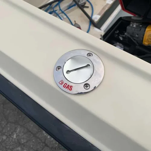 Vista 4 de Tapa de tanque de combustible para barco, cubierta de combustible marino con cadena y llave, tapa de repuesto para llenado de cubierta de acero