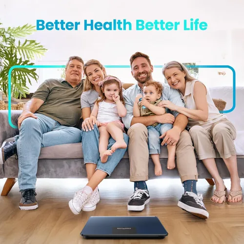 Vista 6 de Báscula digital de baño Posture con capacidad de 550 libras, báscula de peso corporal de alta precisión, plataforma extra ancha, pantalla LED grande