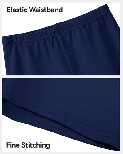 Vista 5 de KEREDA Pantalones cortos de ciclismo para niñas, de algodón, para bailar, para niños, paquete de 3