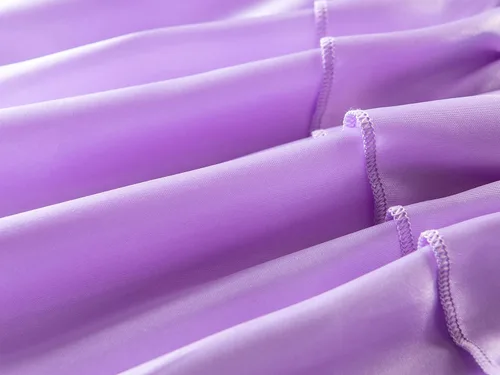 Vista 5 de FUNNA Disfraz de sirena para niñas, vestido de princesa con accesorios morado, 5T