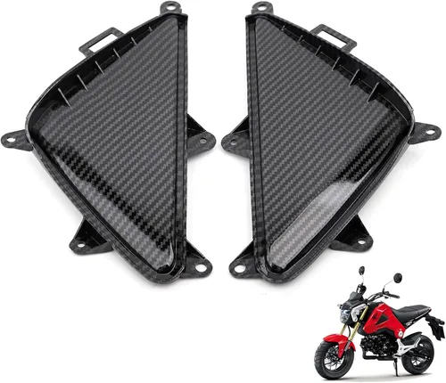 Vista 16 de Mokuo Cobertura de Faro Negro para Motocicleta Fit para Honda Grom Msx125 SF 2013-2016 Kit de Carenados Piezas