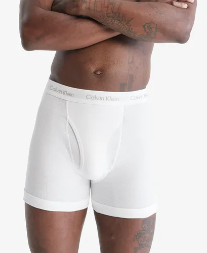 Vista 2 de Calvin Klein Calzoncillos bóxer clásicos de algodón para hombre (7 unidades)