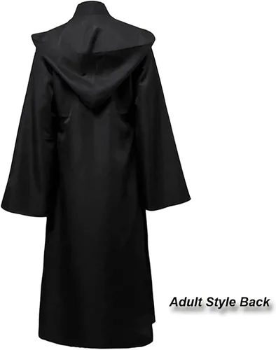 Vista 2 de OSBO GradSeason Bata con capucha para niños y adultos, túnica de caballero Jedi, capa de Star Wars para Halloween, disfraz genial para cosplay