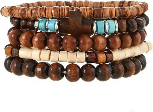 Vista 27 de Pulsera Gótica Ajustable de Cuero Trenzado Punk Multicapa de Estilo Grunge, Conjunto de Pulseras Emo con Brazalete de Metal, Envoltura