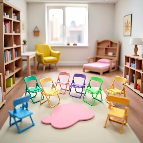 Vista 3 de Mini silla plegable de simulación, modelo de casa de muñecas, accesorios de silla plegable, casa de muñecas, accesorios de muebles de plástico