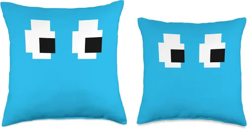Vista 3 de Retro Arcade Game Ghost 80s - Almohada para disfraz de grupo de Halloween de 8 bits, 16 x 16, multicolor