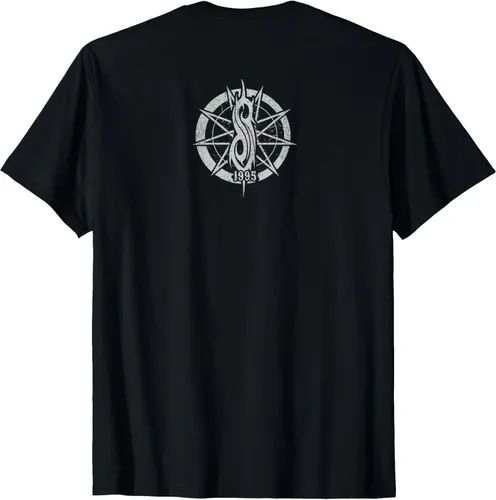 Vista 2 de Slipknot IOWA calavera 1995 playera, hombre 3XL, Jaspeado oscuro